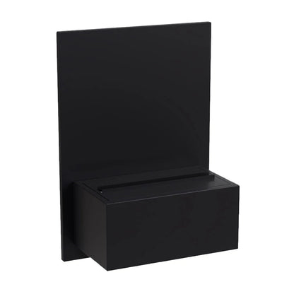 Brekke Wall-Mounted Water Vapour Fireplace Black | ScandiFlames