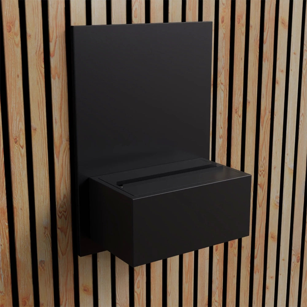 Brekke Wall-Mounted Water Vapour Fireplace Black | ScandiFlames