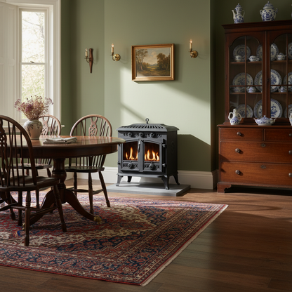 ScandiFlames, Spitsbergen,  Cast Iron,  Bioethanol Stove, Freestanding Indoor