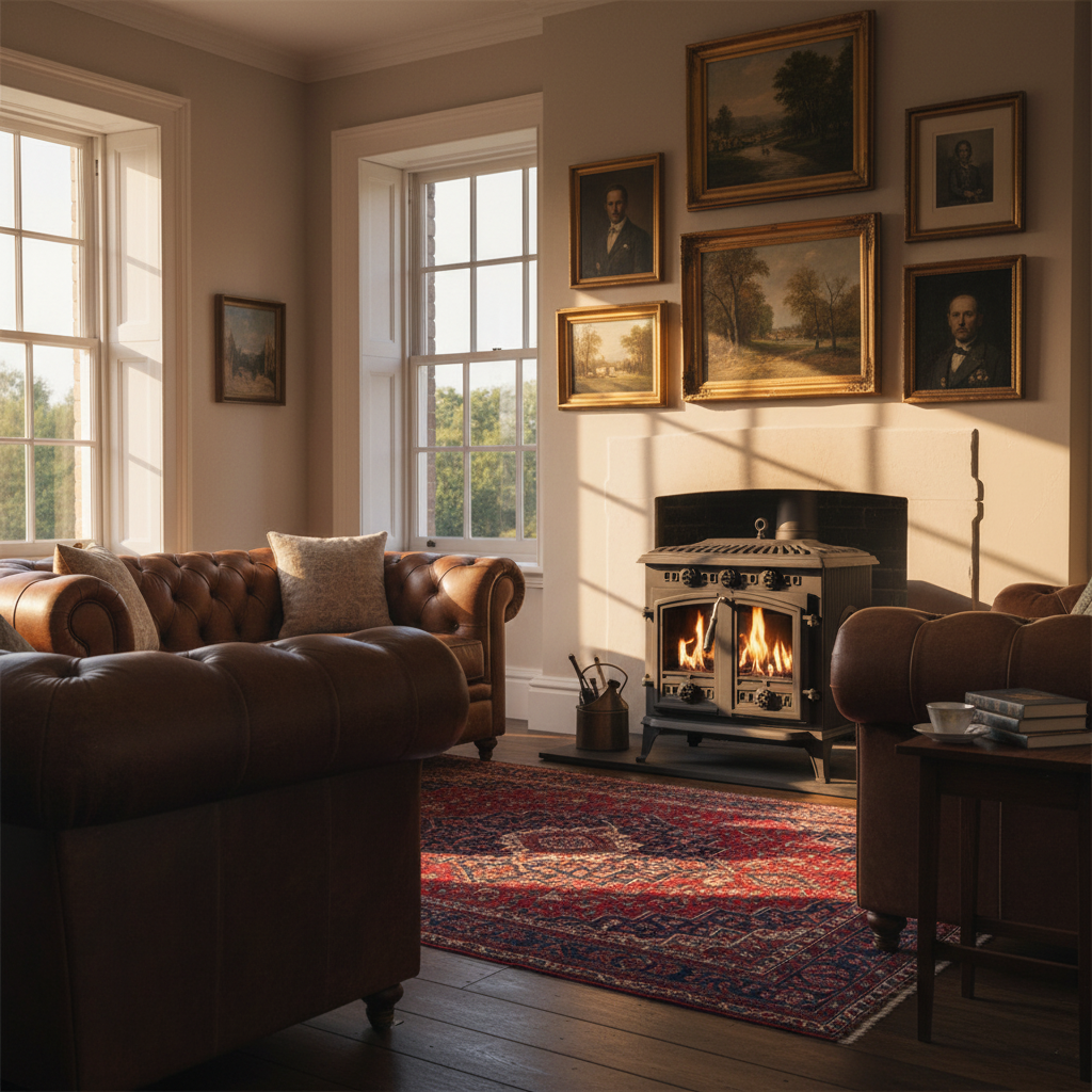 ScandiFlames, Spitsbergen,  Cast Iron,  Bioethanol Stove, Freestanding Indoor