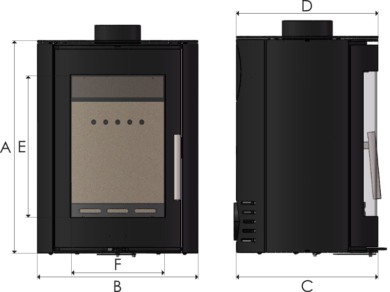 The Astbury 5 kW EcoDesign Stove with Clean Glass and A+ Efficiency