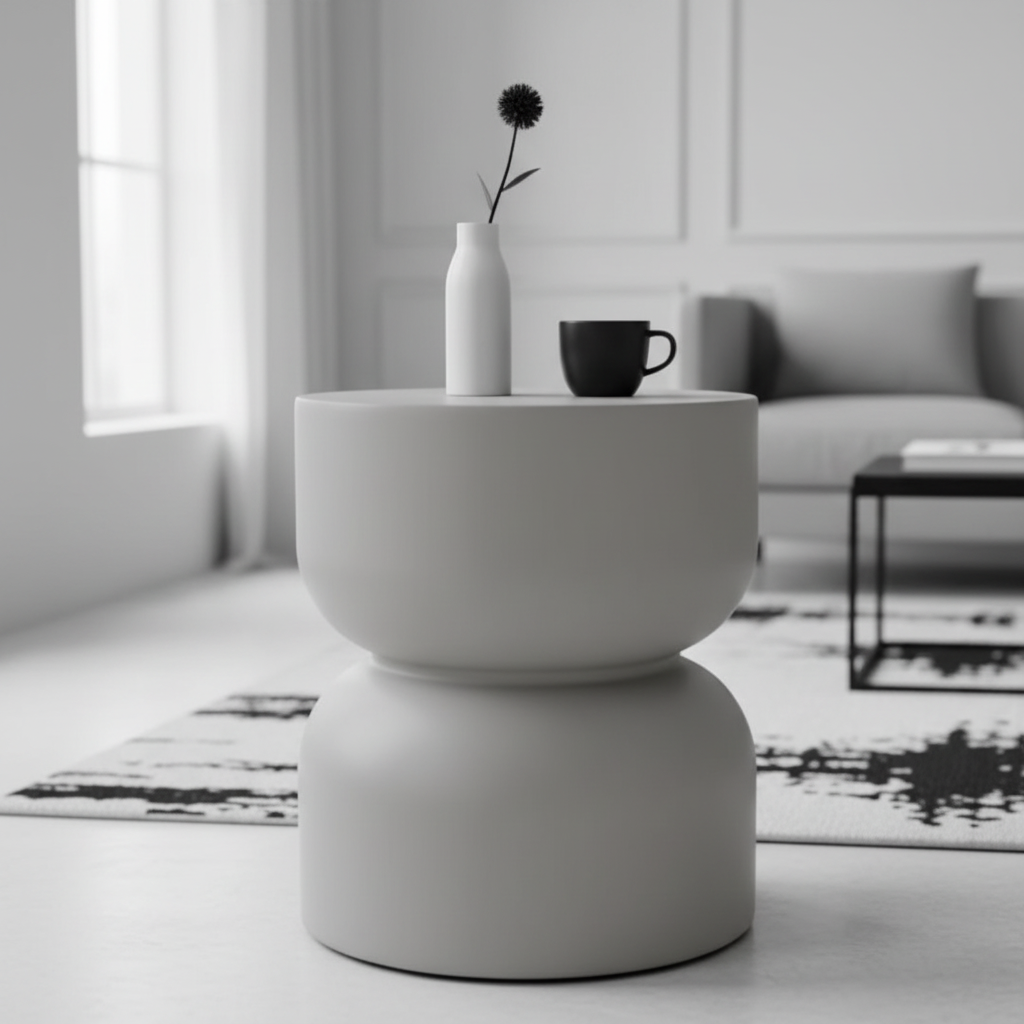 Elementi, Chronos Side Table, Space Grey Outdoor/Indoor