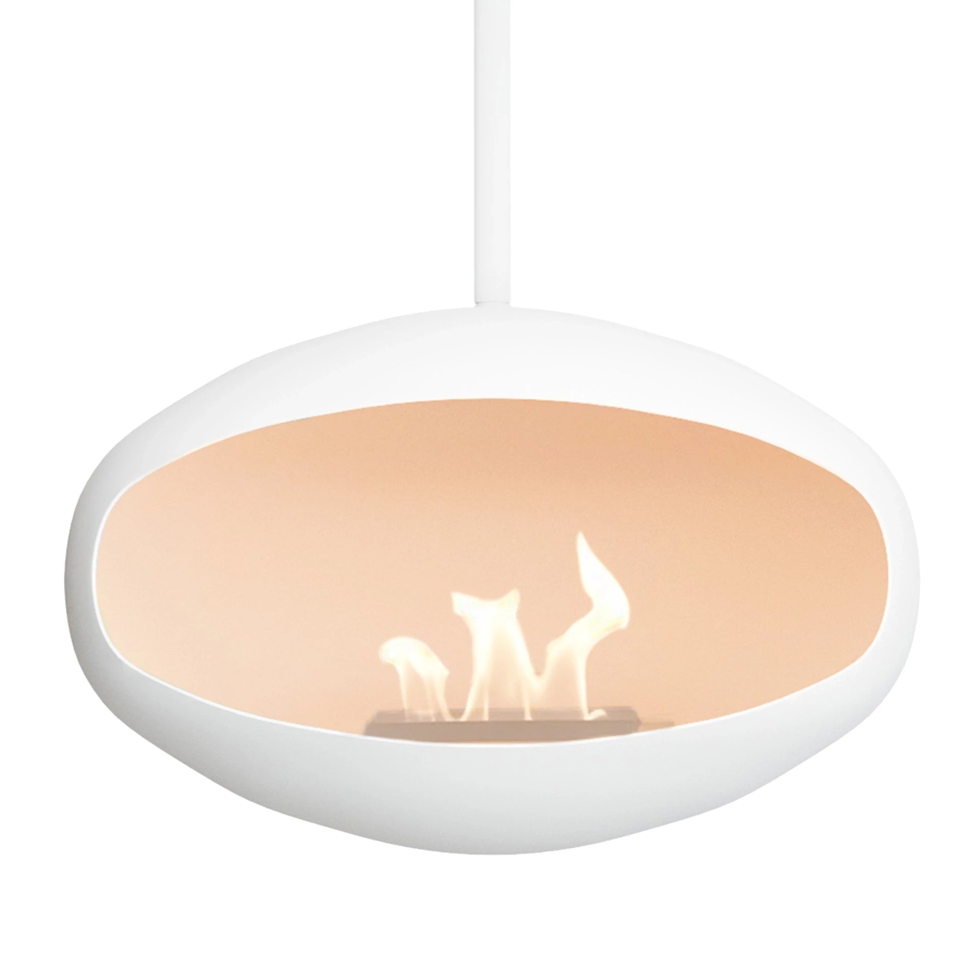 Cocoon Aeris Hanging Bioethanol Fireplace White