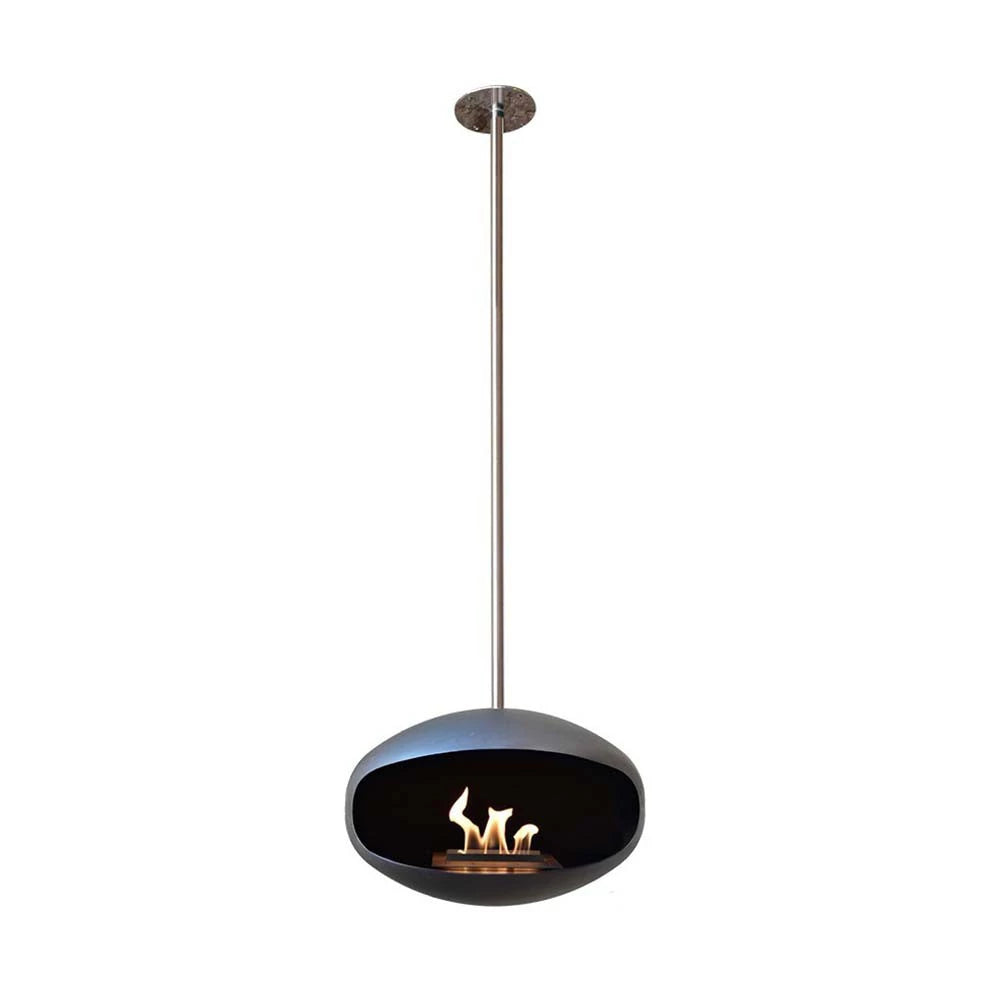 Cocoon Aeris Black Ceiling Bioethanol Fireplace
