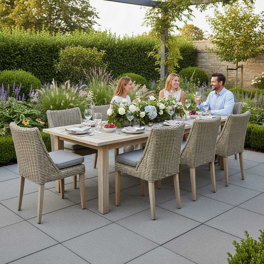 Amalfi Collection Outdoor Round Dining Chair