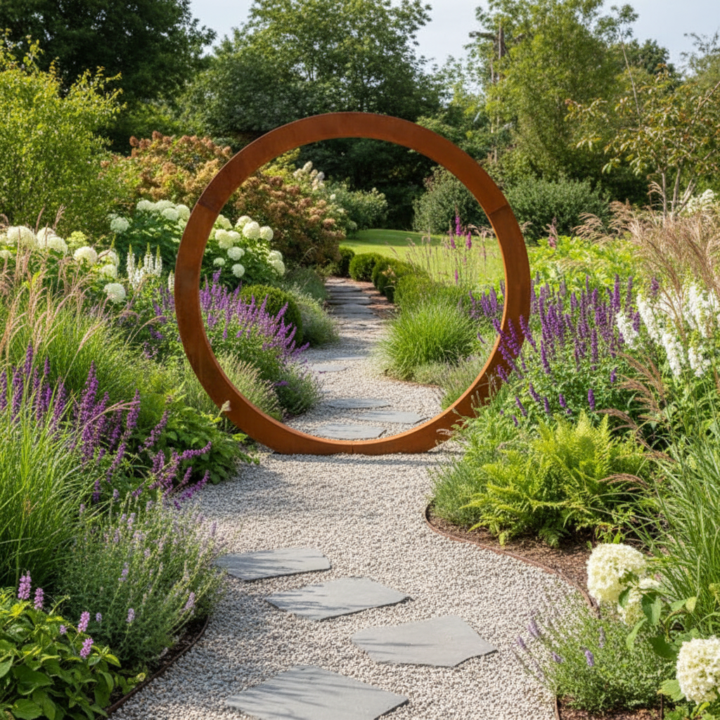 Corten Steel Moongate – 2.2 Meter ring