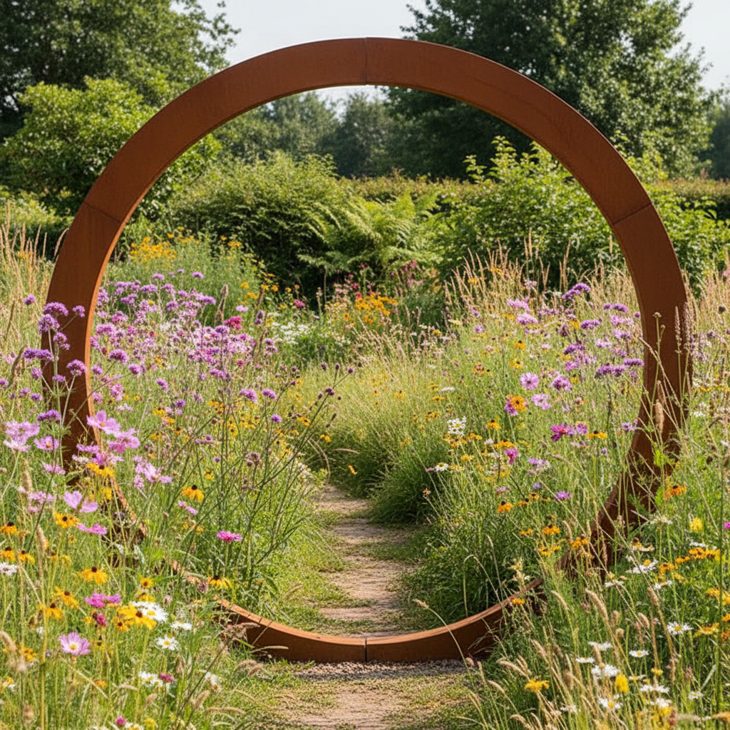 Corten Steel Moongate – 2.2 Meter ring