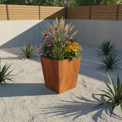 Harrogate – Corten Steel Tapered Garden Planter