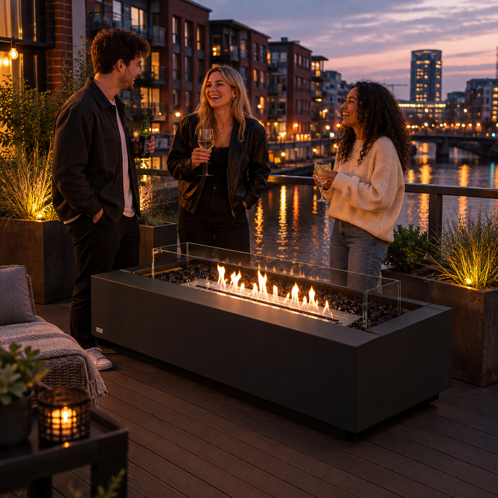 EcoSmart Fire Cosmo 50 Fire Table with Smokeless Bioethanol Flame