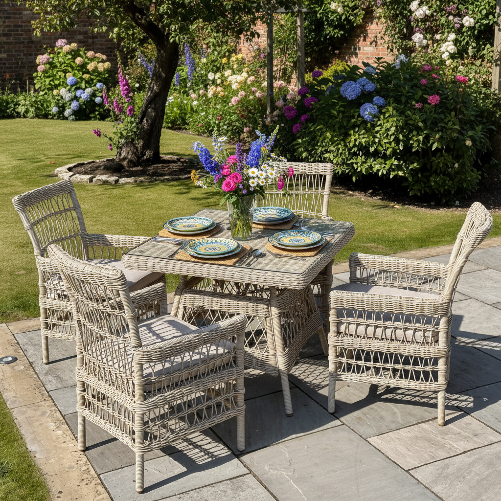 Provence Collection Outdoor 4 Seater Dining Set