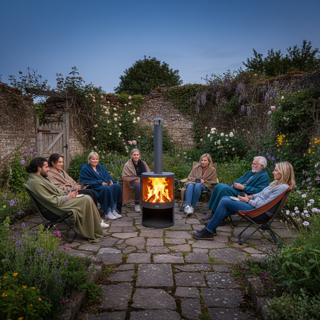 HEAT Hamar Patio Fireplace – Outdoor Wood Burner