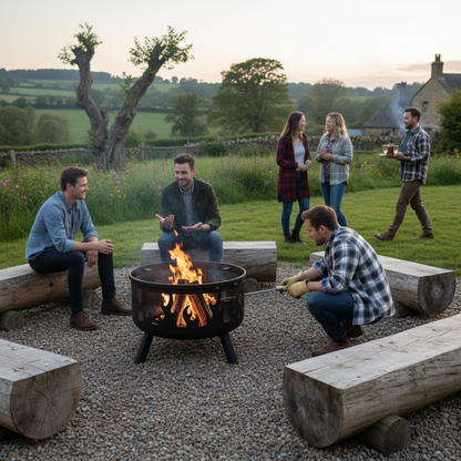 HEAT Hornset Fire Pit – Steel Garden Fire Bowl