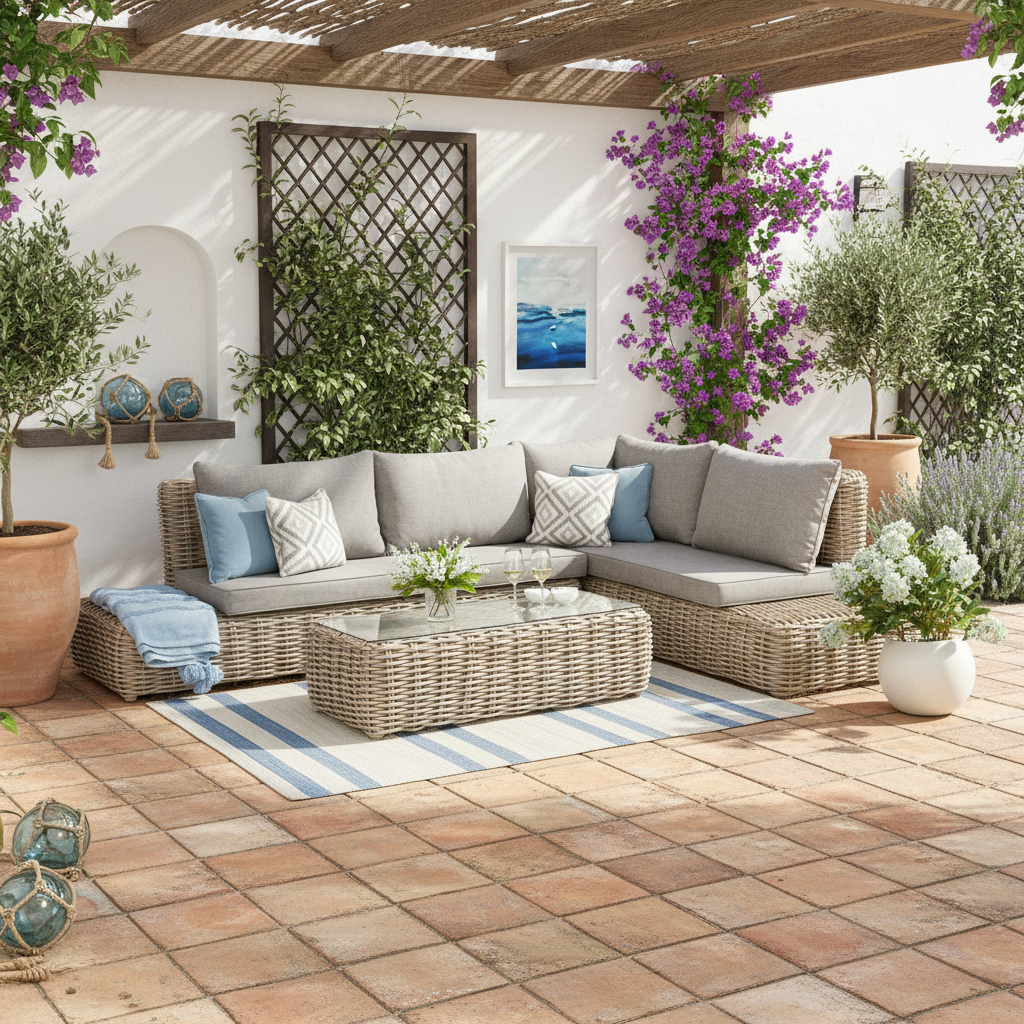 Amalfi Collection Outdoor Large Corner Set
