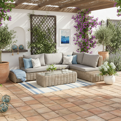 Amalfi Collection Outdoor Large Corner Set