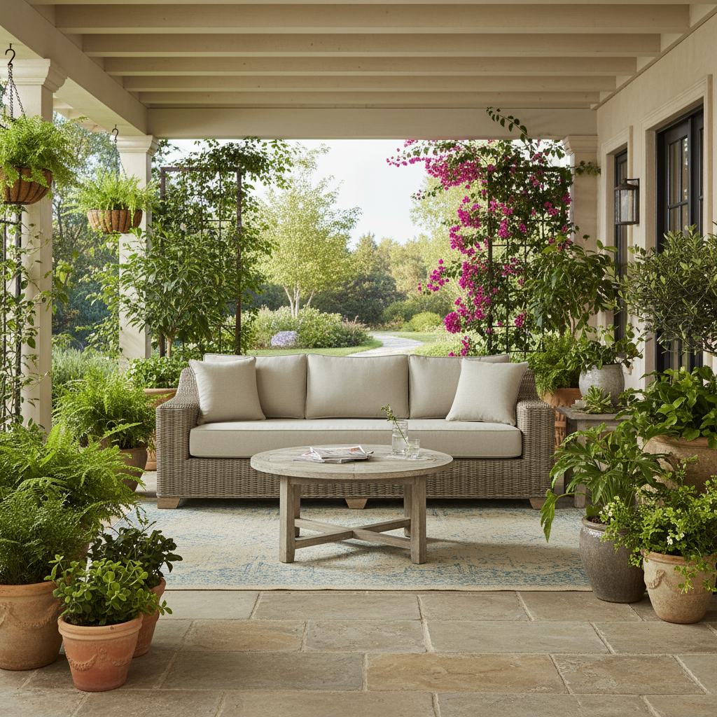 Capri Collection Outdoor Three Seater Sofa – HDPE Wicker Comfort