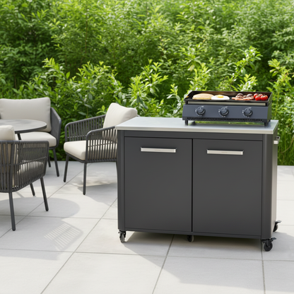 Cozze G-700 Gas Plancha Grill – Compact Outdoor Tabletop BBQ