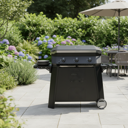 Cozze G-800 Gas Plancha Grill with 3 Burners – Outdoor Cooking