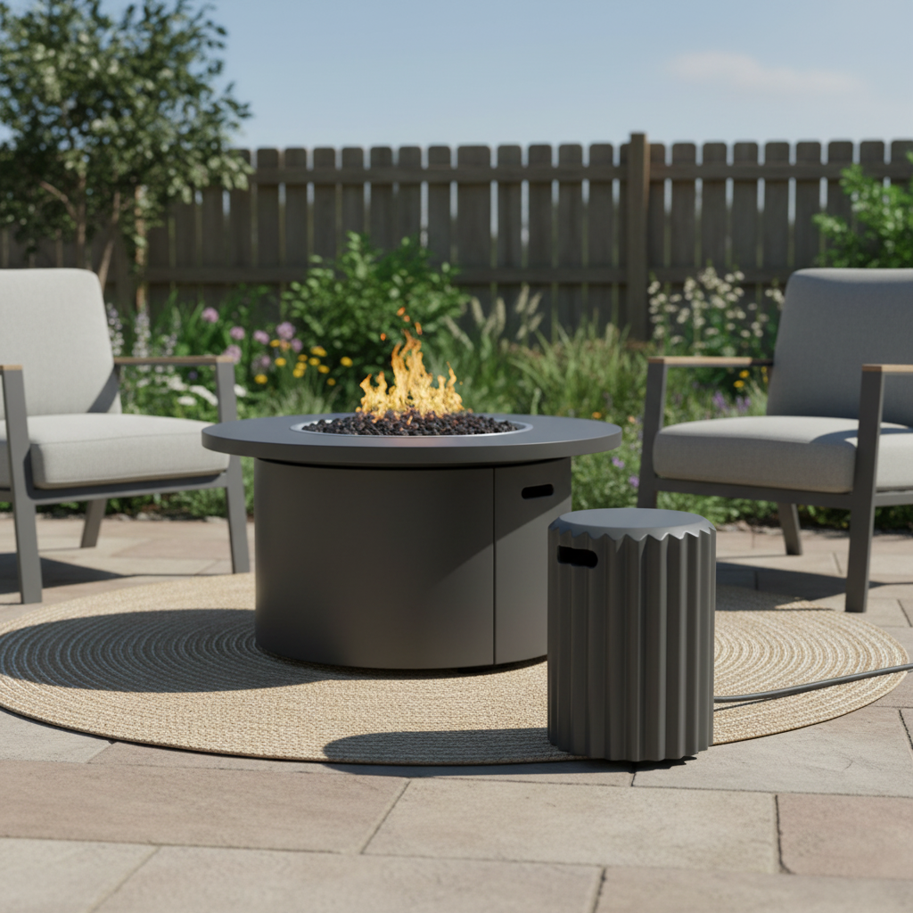 Happy Cocooning, Rib Gas Bottle Enclosure, Composite - Anthracite
