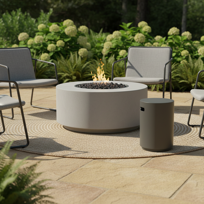 Happy Cocooning, Round Gas Bottle Enclosure, Composite - Anthracite