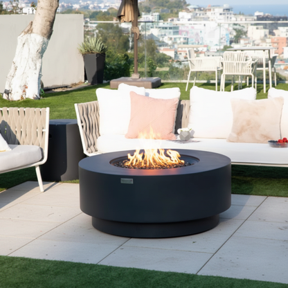 Elementi Plus, Nimes, Fire Table, Dark Grey, Concrete Outdoor