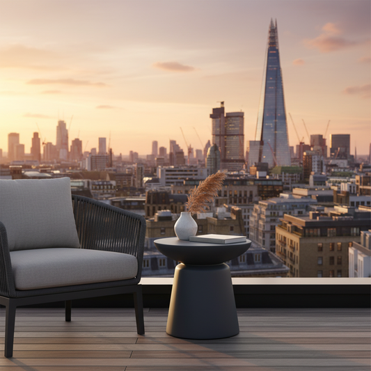 Elementi, Kylix Side Table, Slate Black Outdoor/Indoor Concrete