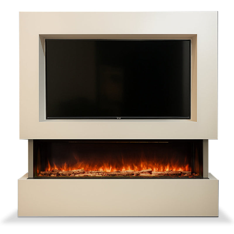Hestia 1562 Electric Fire with Denver Media Wall Suite