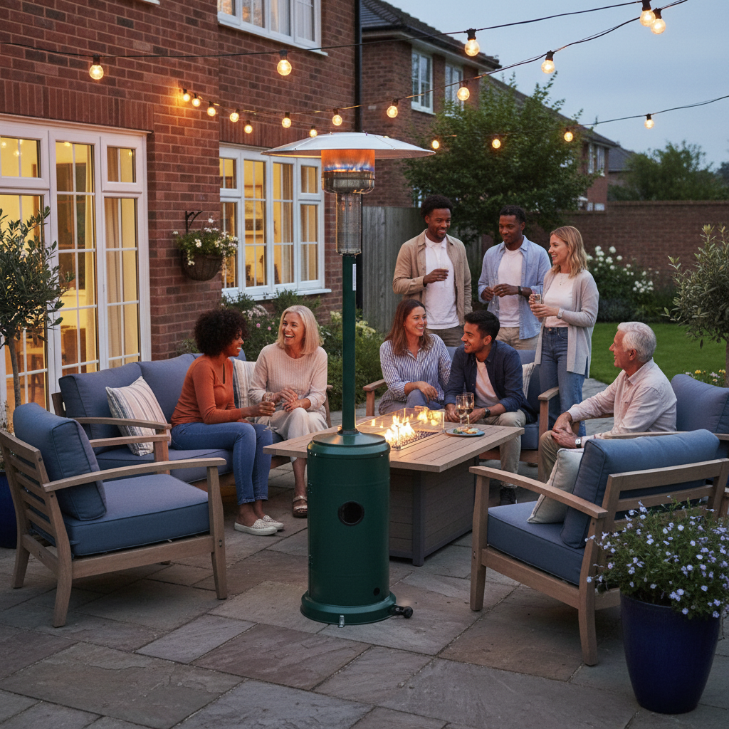 Lifestyle, Capri, Gas Patio Heater, Green