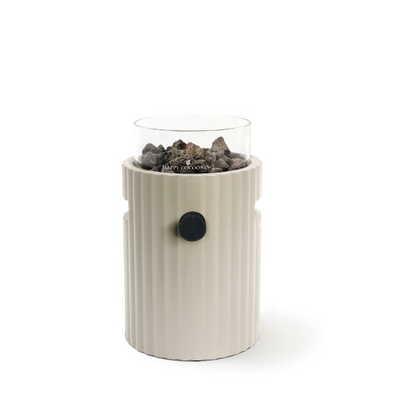 Happy Cocooning, Lumi Rib, Gas Table Burner, Composite - Oyster Beige