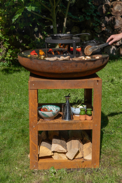 HEAT Bakka Barbecue With Grill & Storage – 80 cm Steel