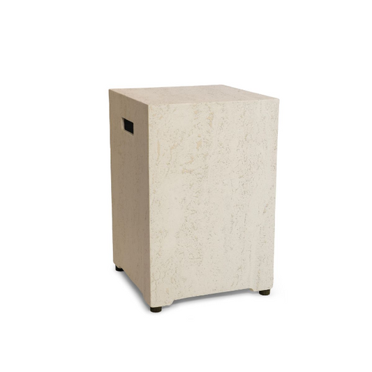 Happy Cocooning, Square Gas Bottle Enclosure, Composite -  Travertine