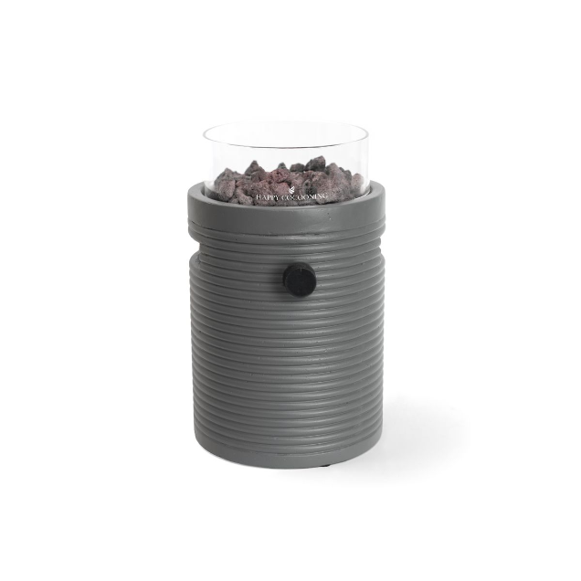Happy Cocooning, Lumi Groove, Gas Table Burner,  Composite - Smokey Anthracite