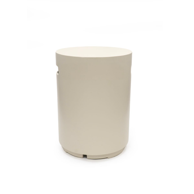 Happy Cocooning, Round Gas Bottle Enclosure, Composite - Oyster beige