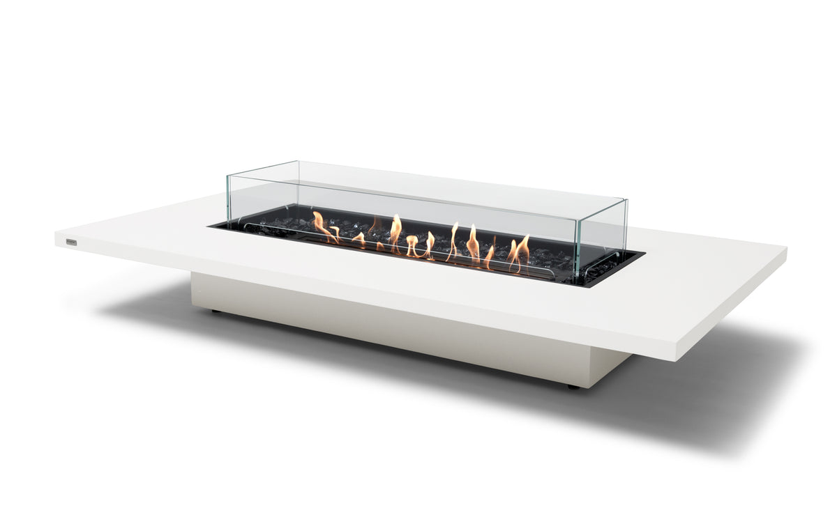 EcoSmart Daiquiri 70VL Fire Pit Table with Dual Function Design | Bioethanol Flame & Gas Burner Options