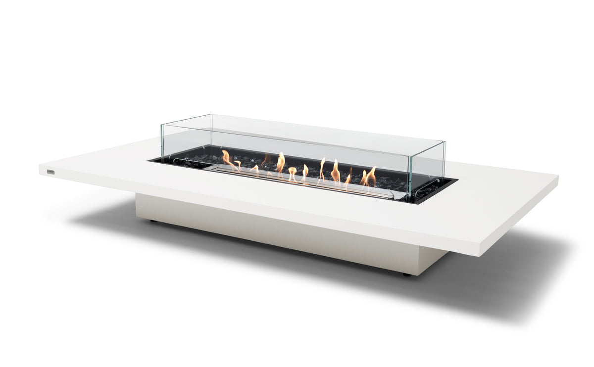 EcoSmart Daiquiri 70VL Fire Pit Table with Dual Function Design | Bioethanol Flame & Gas Burner Options