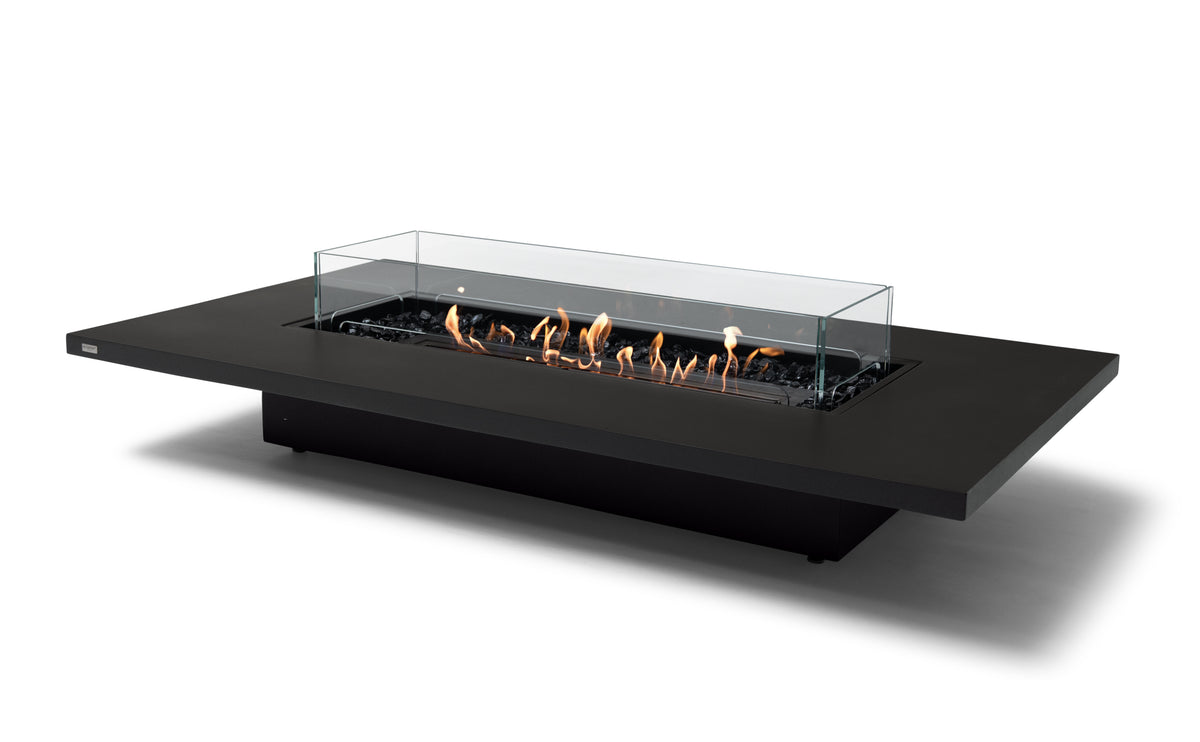 EcoSmart Daiquiri 70VL Fire Pit Table with Dual Function Design | Bioethanol Flame & Gas Burner Options