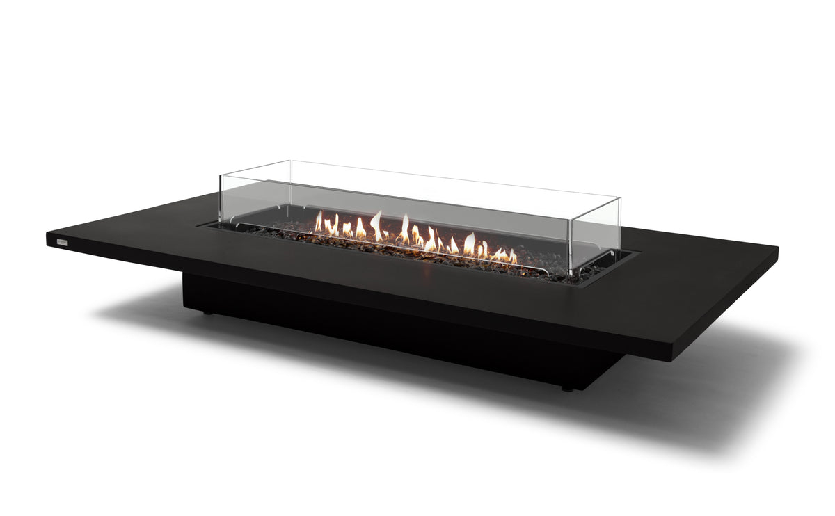 EcoSmart Daiquiri 70VL Fire Pit Table with Dual Function Design | Bioethanol Flame & Gas Burner Options