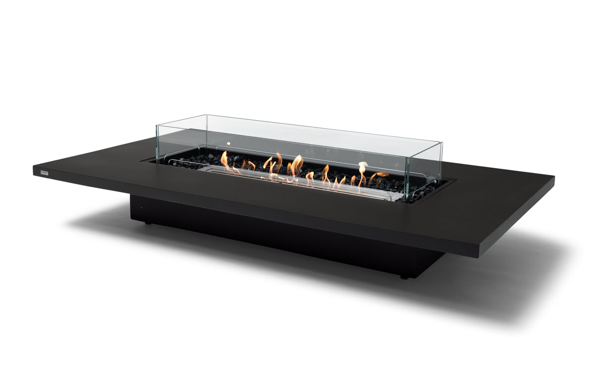 EcoSmart Daiquiri 70VL Fire Pit Table with Dual Function Design | Bioethanol Flame & Gas Burner Options