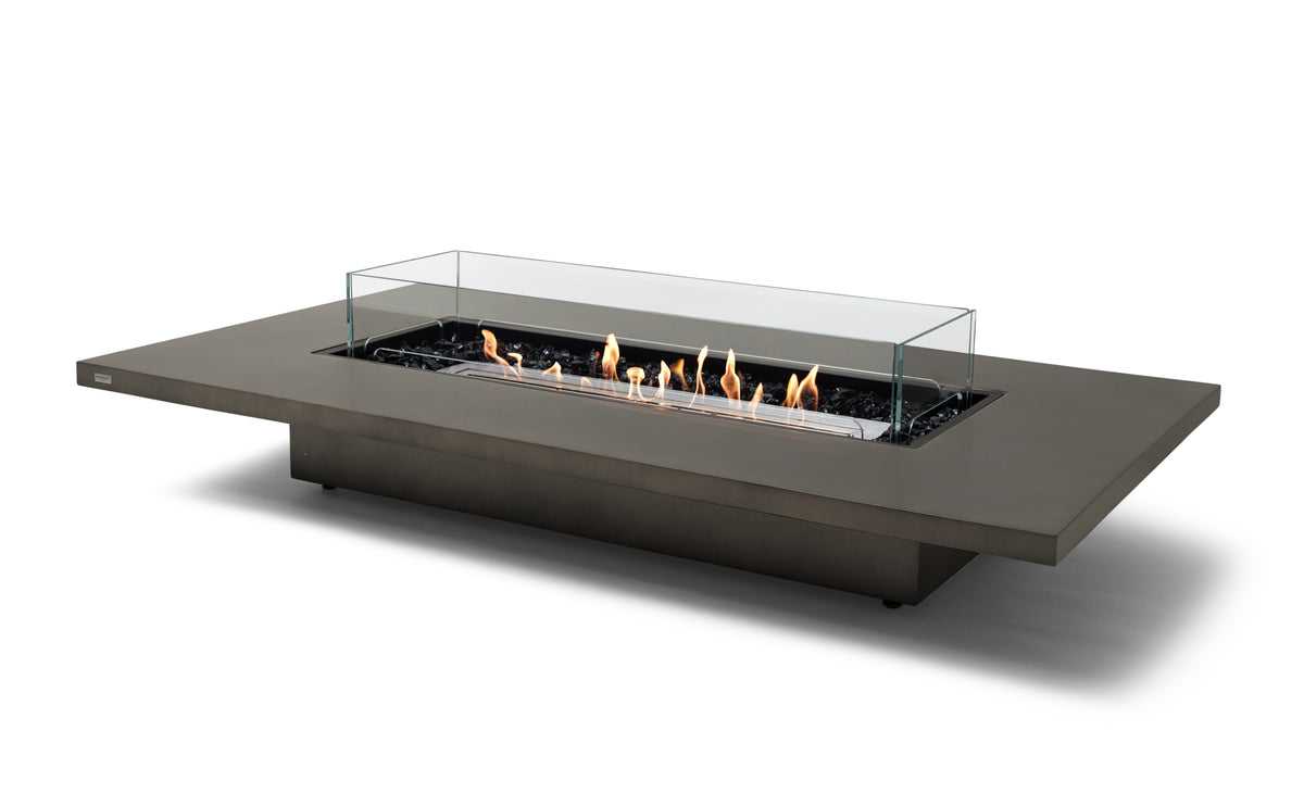 EcoSmart Daiquiri 70VL Fire Pit Table with Dual Function Design | Bioethanol Flame & Gas Burner Options