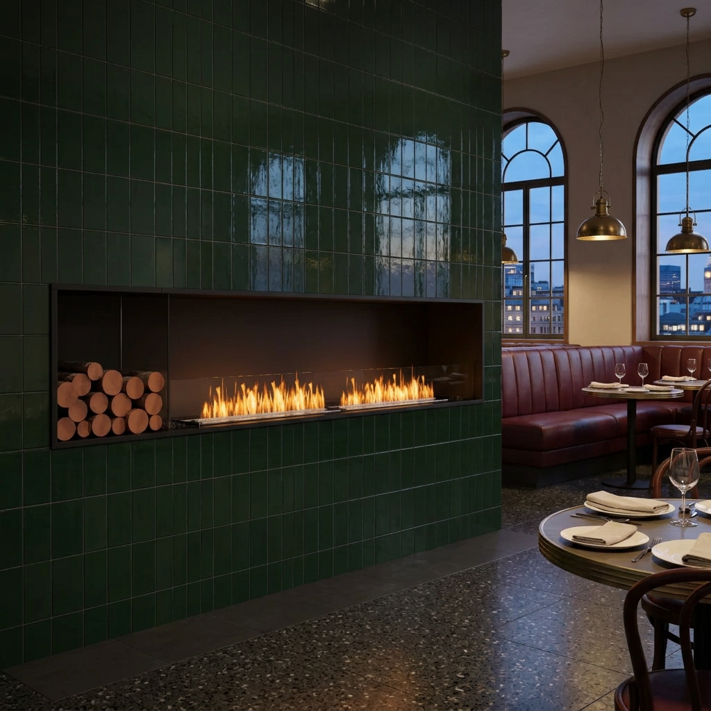 EcoSmart Fire Flex 104SS.BXL Wide Bioethanol Fireplace with Dual XL900