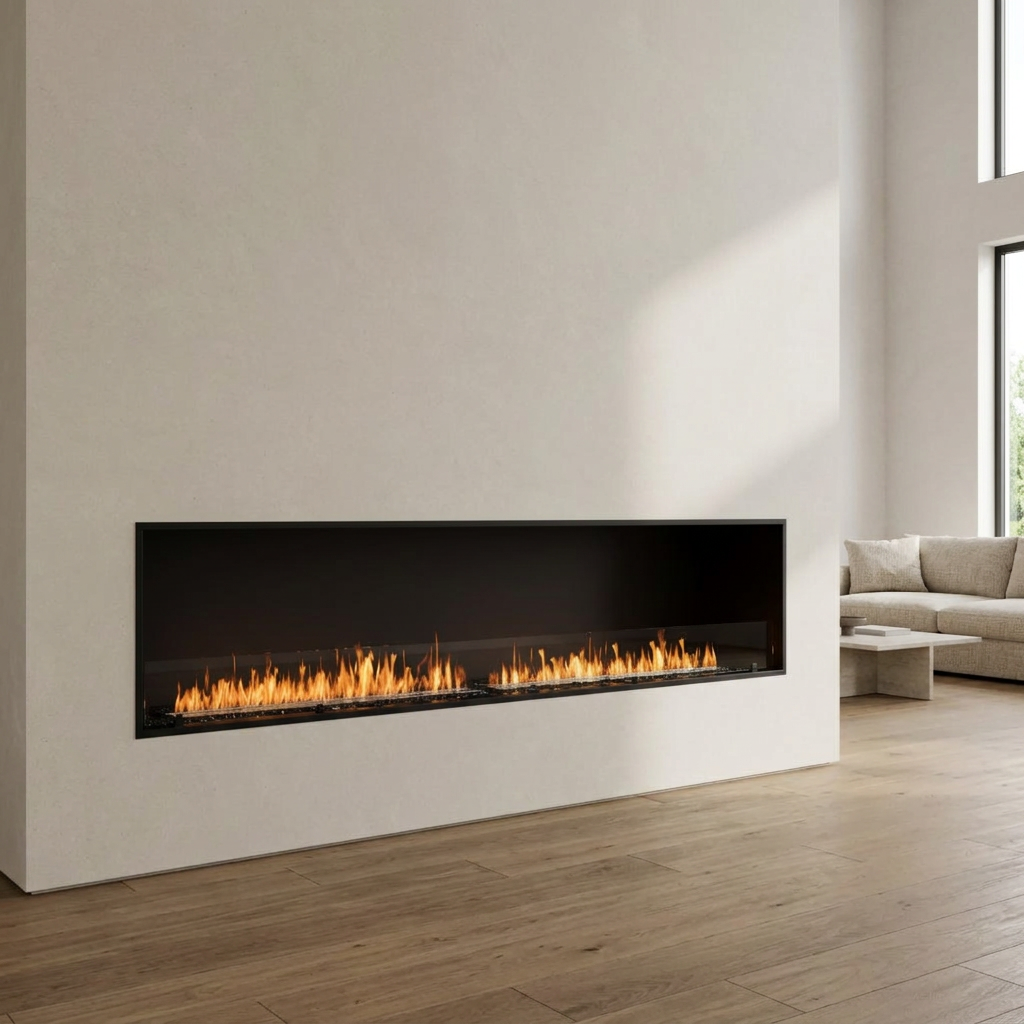 EcoSmart Fire Flex 104SS Extra Wide Bioethanol Fireplace with Dual XL1200