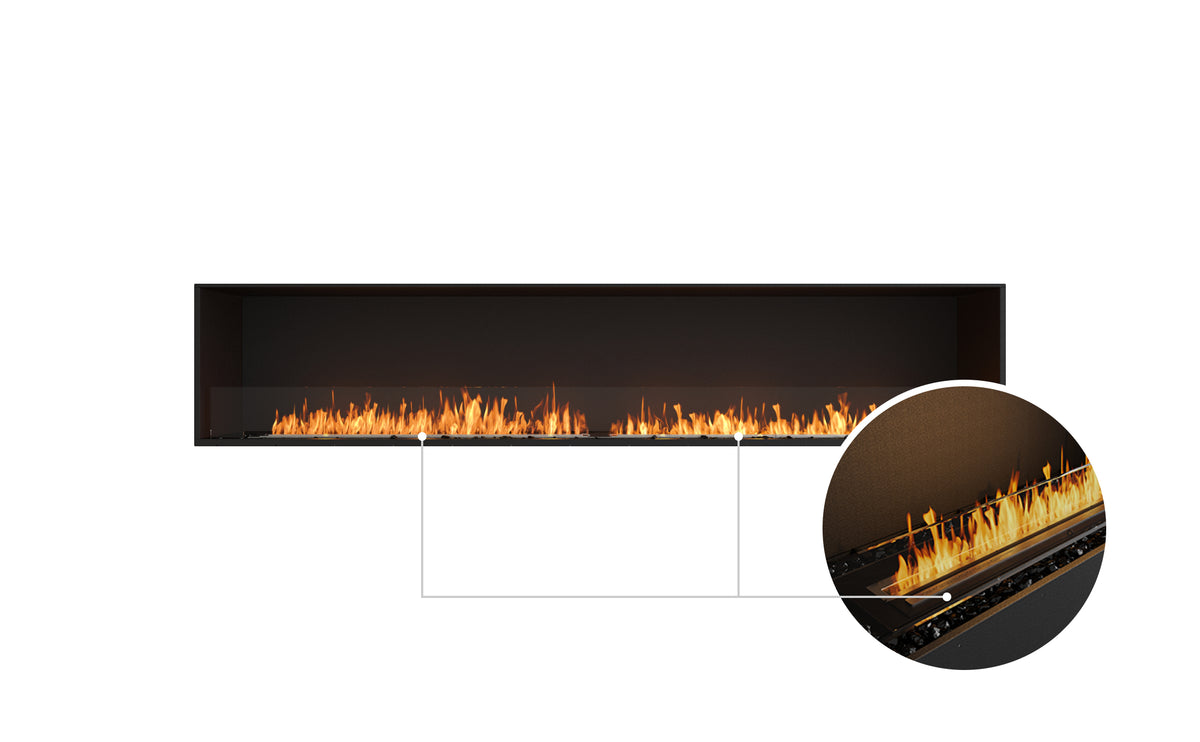 EcoSmart Fire Flex 104SS Extra Wide Bioethanol Fireplace with Dual XL1200
