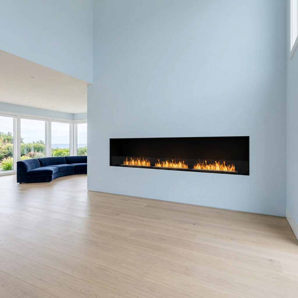 EcoSmart Fire Flex 122SS 3.3m Wide Bioethanol Fireplace Insert