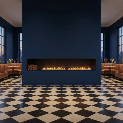 EcoSmart Fire Flex 122SS.BXL 3.3m Wide Bioethanol Fireplace Insert