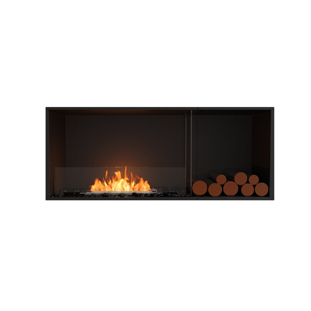 EcoSmart Fire Flex 50SS.BXR Wide Bioethanol Fireplace Insert with XL500 Burner