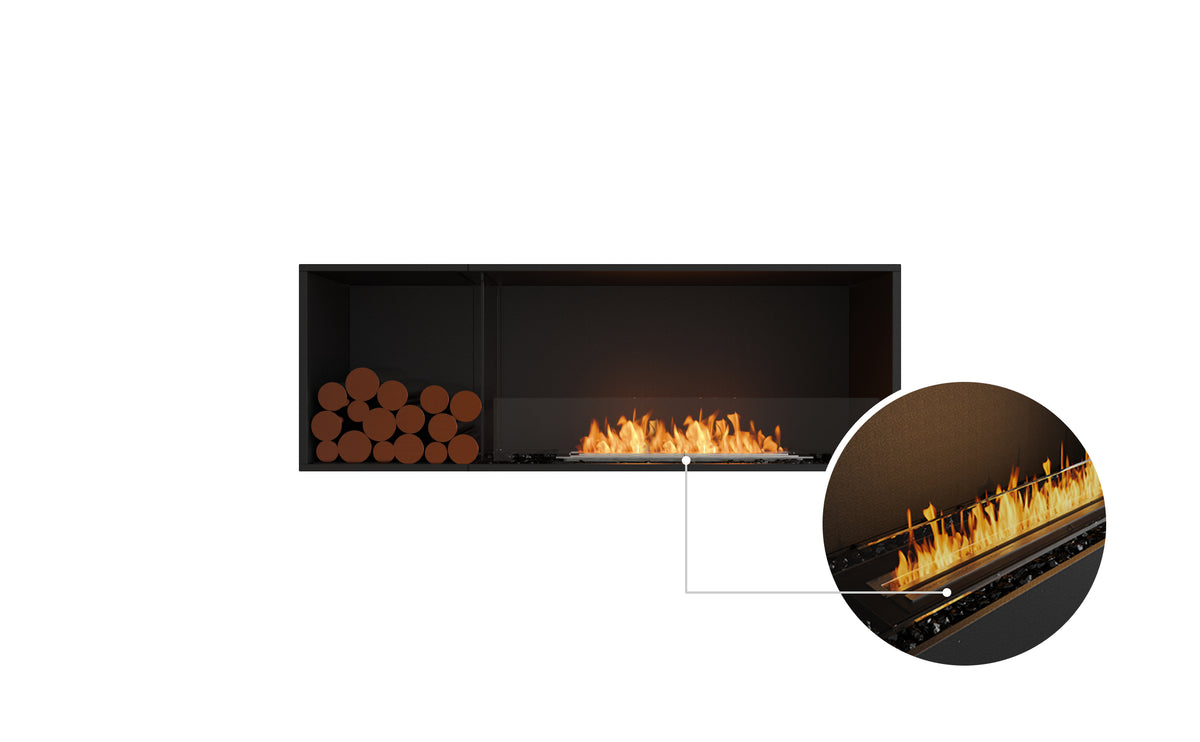 EcoSmart Fire Flex 60SS.BXL Wide Bioethanol Fireplace Insert with XL700 Burner
