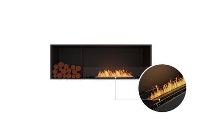 EcoSmart Fire Flex 60SS.BXL Wide Bioethanol Fireplace Insert with XL700 Burner
