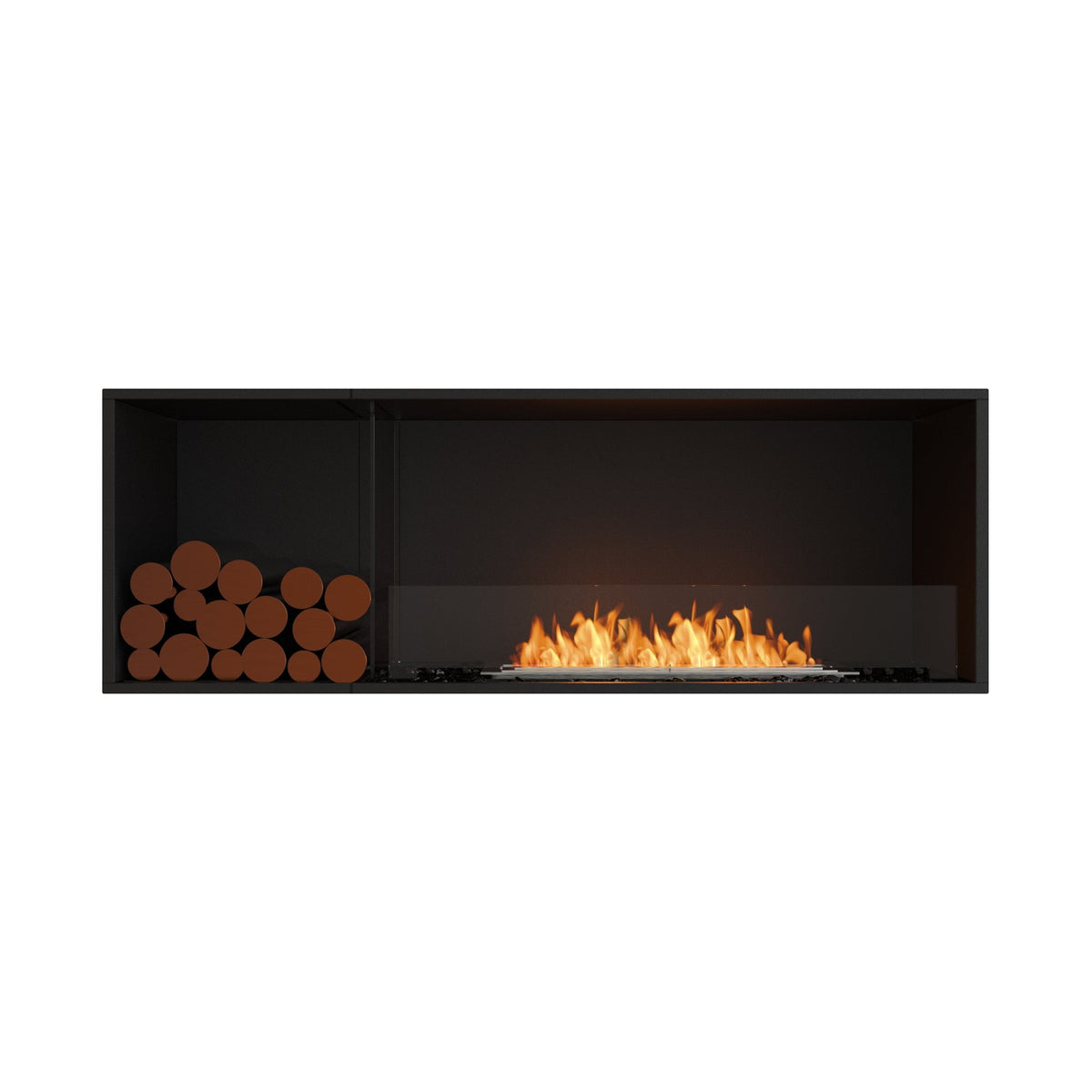EcoSmart Fire Flex 60SS.BXL Wide Bioethanol Fireplace Insert with XL700 Burner