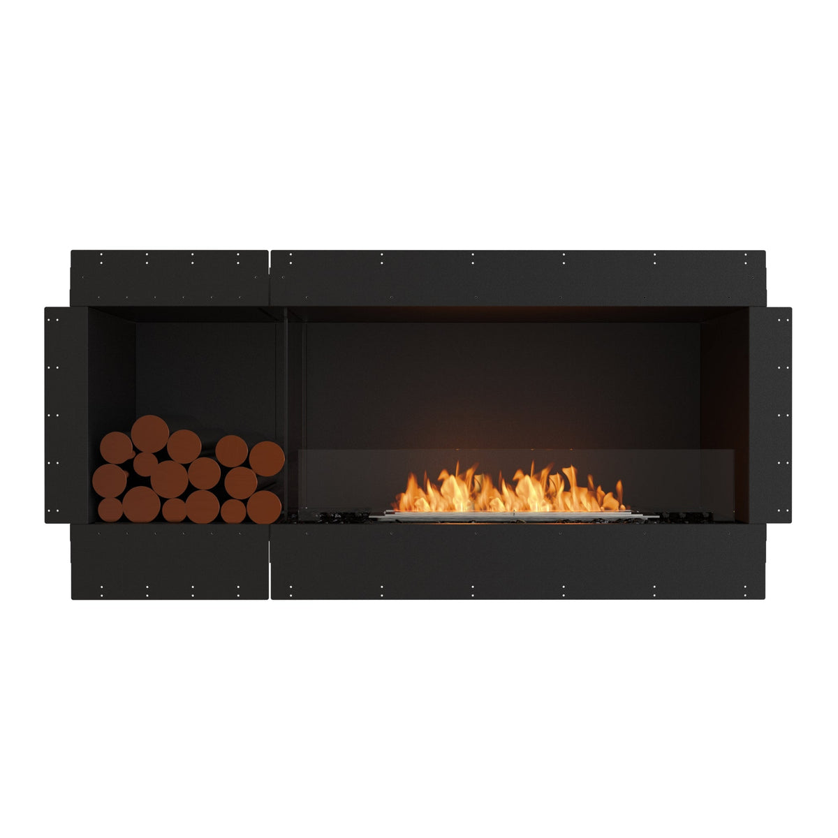 EcoSmart Fire Flex 60SS.BXL Wide Bioethanol Fireplace Insert with XL700 Burner
