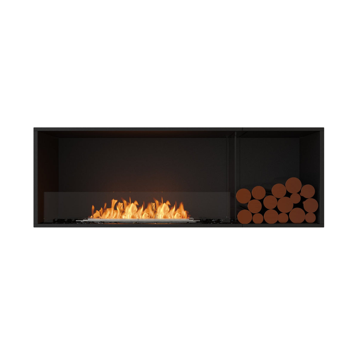 EcoSmart Fire Flex 60SS.BXR Wide Bioethanol Fireplace Insert with XL700 Burner