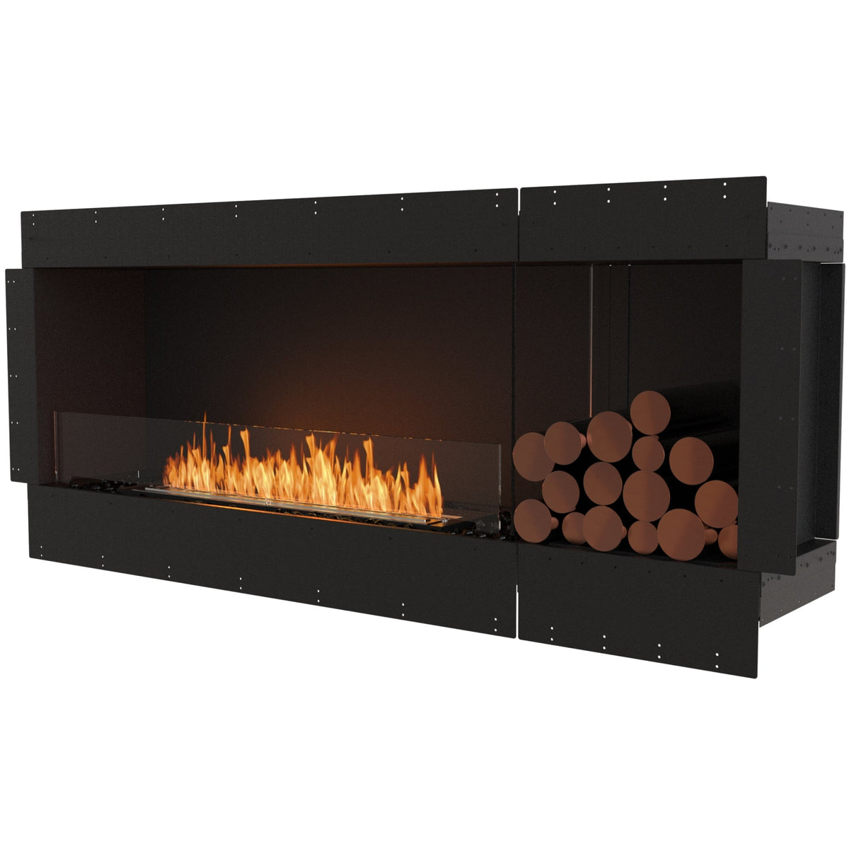 EcoSmart Fire Flex 68SS.BXR Wide Bioethanol Fireplace with XL900 Burner